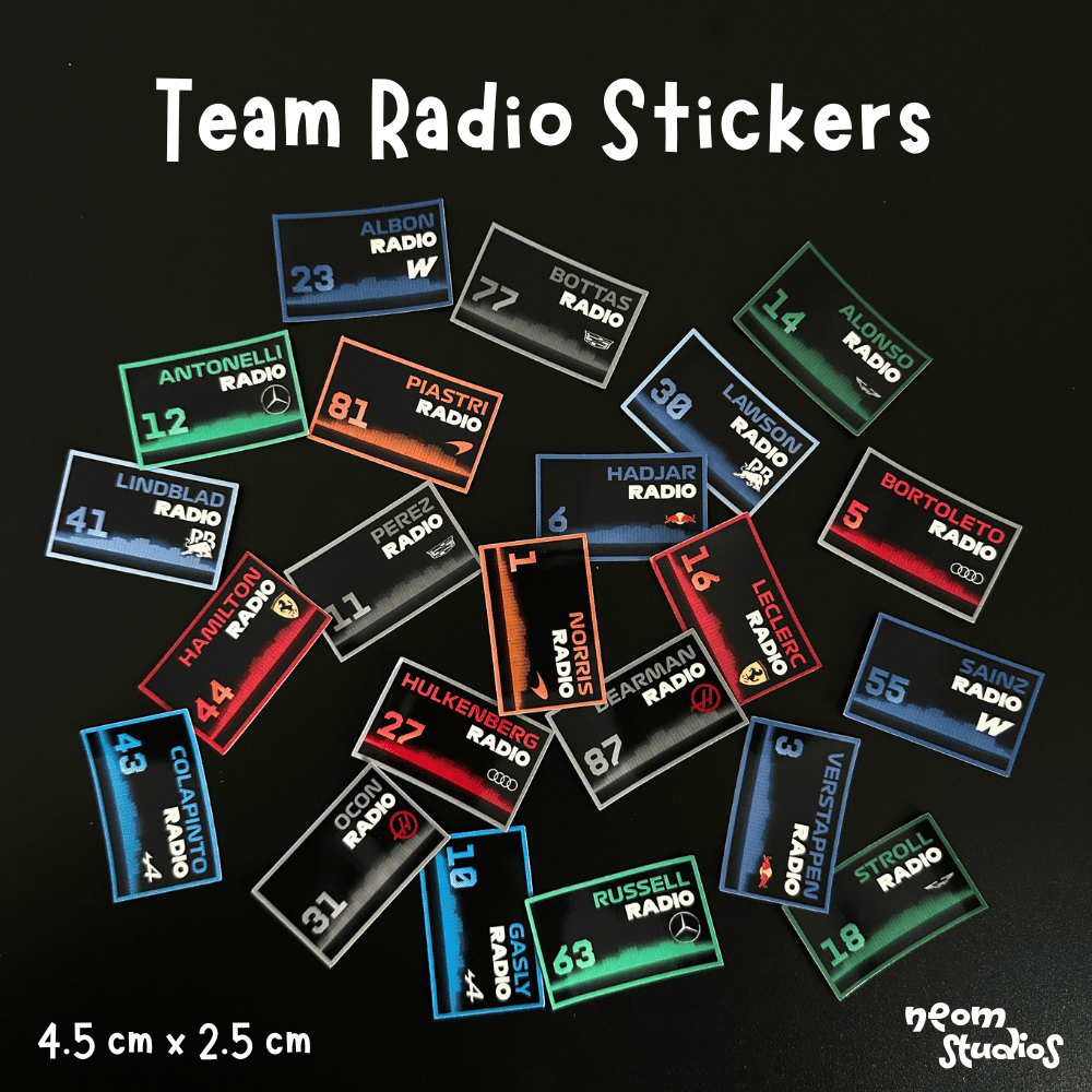 2026 Team radio stickers